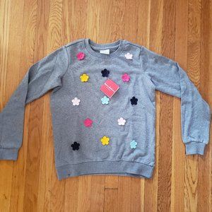 Hanna Andersson Flower Sweatshirt NTW Size 160
